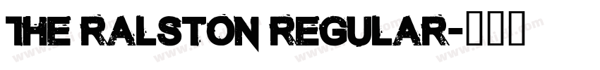 The Ralston Regular字体转换